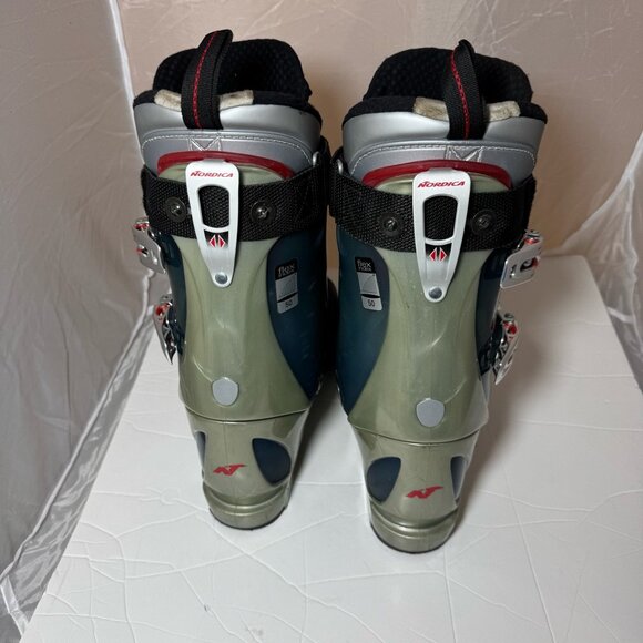 Nordica W8 Men’s Ski Boots Size 10 US 315mm Blue/Gray 4 Buckle All-Mountain - Picture 3 of 8
